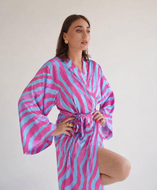 ხალათი-Pinky zebra